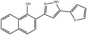 2-(5-Furan-2-yl-1H-pyrazol-3-yl)-naphthalen-1-ol Structure