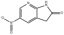 5-nitro-1H,2H,3H-pyrrolo[2,3-b]pyridin-2-one 구조식 이미지