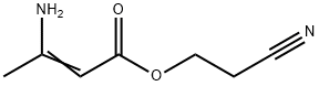 2-Butenoic acid, 3-amino-, 2-cyanoethyl ester Structure