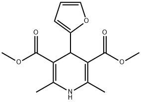 dimethyl 4-(furan-2-yl)-2,6-dimethyl-1,4-dihydropyridine-3,5-dicarboxylate 구조식 이미지
