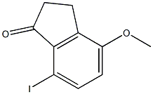 7-Iodo-4-methoxy-indan-1-one Structure