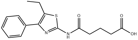 5-((5-ethyl-4-phenylthiazol-2-yl)amino)-5-oxopentanoic acid Structure