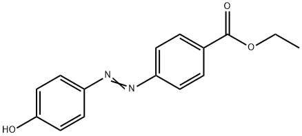 4-(4-하이드록시-페닐아조)벤조산에틸에스테르 구조식 이미지