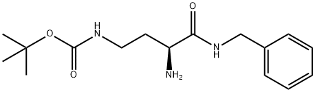 tert-부틸(S)-(3-아미노-4-(벤질아미노)-4-옥소부틸)카바메이트 구조식 이미지