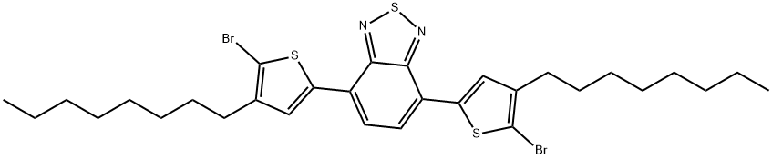 4,7-Bis(5-bromo-4-octylthiophen-2-yl)benzo[c][1,2,5]thiadiazole Structure