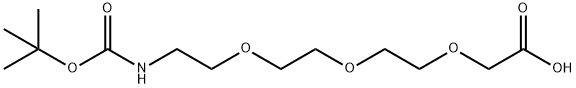 2,2-DIMETHYL-4-OXO-3,8,11,14-TETRAOXA-5-AZAHEXADECAN-16-OIC ACID 구조식 이미지