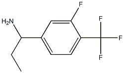 1-[3-FLUORO-4-(TRIFLUOROMETHYL)PHENYL]PROPYLAMINE Structure