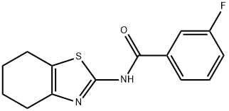 3-fluoro-N-(4,5,6,7-tetrahydro-1,3-benzothiazol-2-yl)benzamide Structure