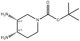 cis-1-boc-3,4-diaminopiperidine 구조식 이미지