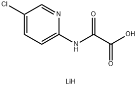 Acetic acid, [(5-chloro-2-pyridinyl)amino]oxo-, monolithium salt 구조식 이미지