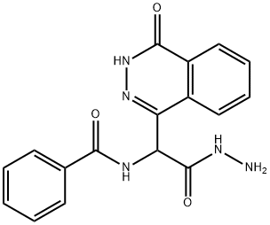 2-benzamido-2-(4-oxo-3,4-dihydrophthalazin-1-yl)acetohydrazide Structure