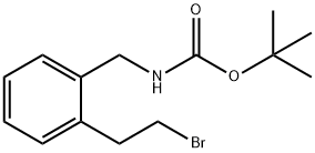 tert-Butyl 2-(2-bromoethyl)benzylcarbamate 구조식 이미지