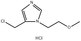 5-(Chloromethyl)-1-(2-methoxyethyl)-1H-imidazole hydrochloride Structure