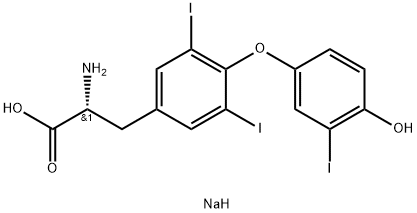 disodium O-(4-hydroxy-3-iodophenyl)-3,5-diiodo-D-tyrosinate 구조식 이미지