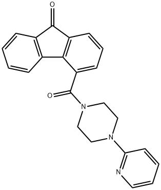 4-{[4-(2-pyridinyl)-1-piperazinyl]carbonyl}-9H-fluoren-9-one Structure