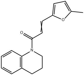 1-[3-(5-methyl-2-furyl)acryloyl]-1,2,3,4-tetrahydroquinoline Structure