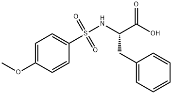 (2S)-2-[(4-methoxyphenyl)sulfonylamino]-3-phenyl-propanoic acid Structure