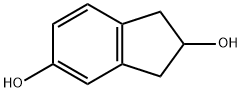 1H-Indene-2,5-diol, 2,3-dihydro- Structure