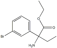 ethyl 2-amino-2-(3-bromophenyl)butanoate Structure