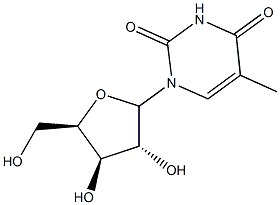 1-(-D-Xylofuranosyl)-5-methyluracil 구조식 이미지