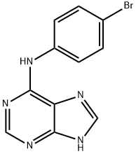 N-(4-bromophenyl)-7H-purin-6-amine 구조식 이미지