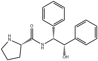 (2S)-N-[(1R,2S)-2-hydroxy-1,2-diphenylethyl]-2-Pyrrolidinecarboxamide Structure