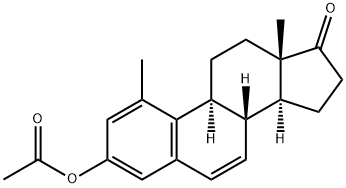 3-(Acetyloxy)-1-methylestra-1,3,5(10),6-tetraen-17-one Structure