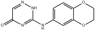 3-(2,3-dihydro-1,4-benzodioxin-6-ylamino)-1,2,4-triazin-5-ol 구조식 이미지