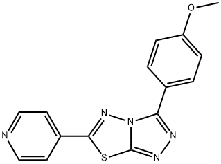 3-(4-methoxyphenyl)-6-(pyridin-4-yl)[1,2,4]triazolo[3,4-b][1,3,4]thiadiazole Structure