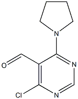 4-chloro-6-(pyrrolidin-1-yl)pyrimidine-5-carbaldehyde Structure