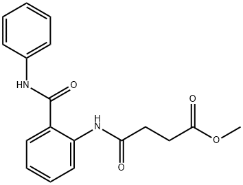 methyl 4-{[2-(anilinocarbonyl)phenyl]amino}-4-oxobutanoate 구조식 이미지