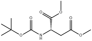 dimethyl (tert-butoxycarbonyl)-L-aspartate 구조식 이미지