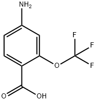 4-amino-2-(trifluoromethoxy)benzoic acid 구조식 이미지