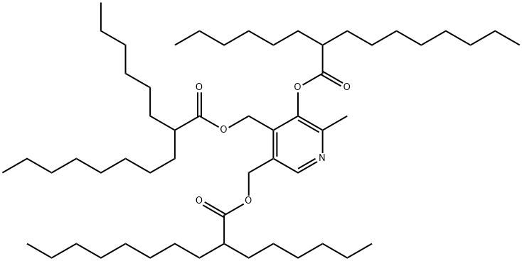 Pyridoxine Tris-Hexyldecanoate Structure