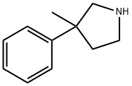 3-Methyl-3-phenylpyrrolidine Structure