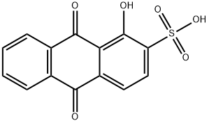1-Hydroxy-9,10-dioxo-9,10-dihydroanthracene-2-sulfonic Acid 구조식 이미지