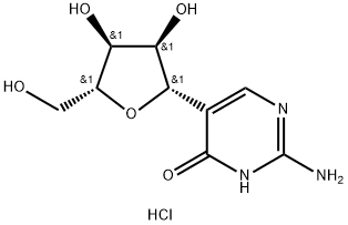 2-Amino-5-beta-D-ribofuranosyl-4(1H)-pyrimidinone hydrochloride Structure