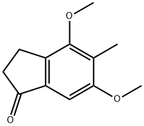 4,6-dimethoxy-5-methyl-2,3-dihydro-1H-inden-1-one 구조식 이미지