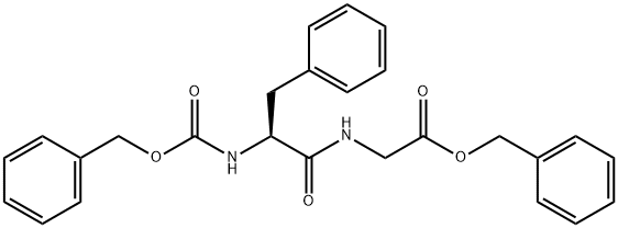 CARBOBENZYLOXYPHENYLALANYLGLYCINE BENZYL ESTER 구조식 이미지