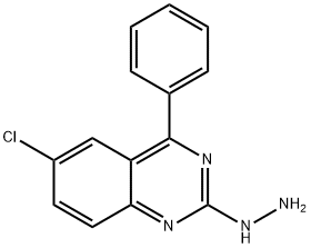 6-chloro-2-hydrazinyl-4-phenylquinazoline 구조식 이미지