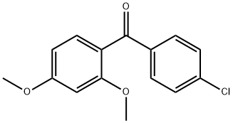 (4-Chlorophenyl)-(2,4-dimethoxyphenyl)-methanone 구조식 이미지