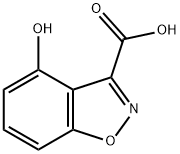 4-Hydroxybenzisoxazole-3-carboxylic acid 구조식 이미지
