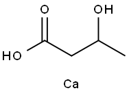3-Hydroxybutanoic acid calcium salt Structure