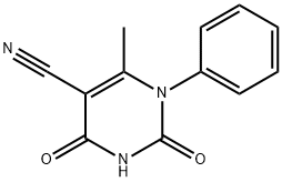 6-Methyl-2,4-dioxo-1-phenyl-1,2,3,4-tetrahydro-pyrimidine-5-carbonitrile Structure