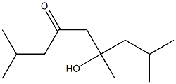 6-hydroxy-2,6,8-trimethylnonan-4-one Structure