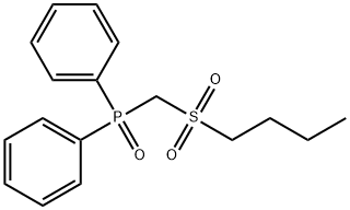 ((Butylsulfonyl)methyl)diphenylphosphine oxide Structure