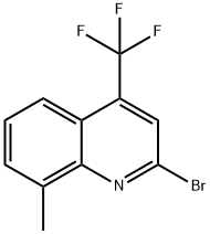2-Bromo-8-methyl-4-(trifluoromethyl)quinoline 구조식 이미지