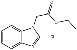 (2-CHLORO-BENZOIMIDAZOL-1-YL)-ACETIC ACID ETHYL ESTER Structure