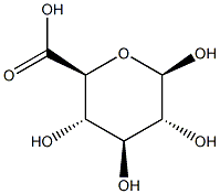 Beta-D-glucopyranosiduronic acid 구조식 이미지