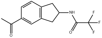 Acetamide, N-(5-acetyl-2,3-dihydro-1H-inden-2-yl)-2,2,2-trifluoro-
 구조식 이미지